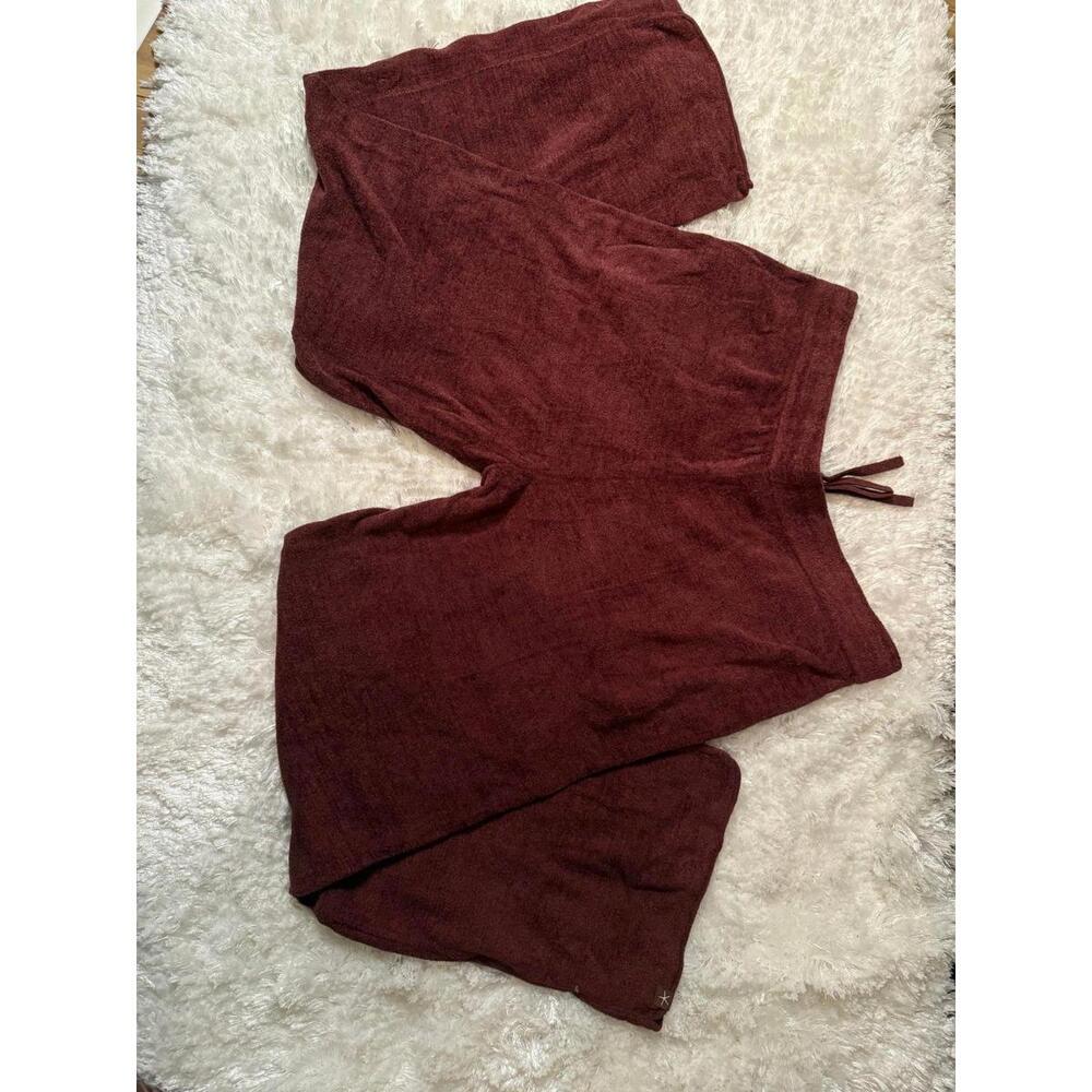 NWT! Barefoot Dreams CozyChic® Ultra Lite® Rib Rolled Edge Pants Size XL - Picture 2 of 8